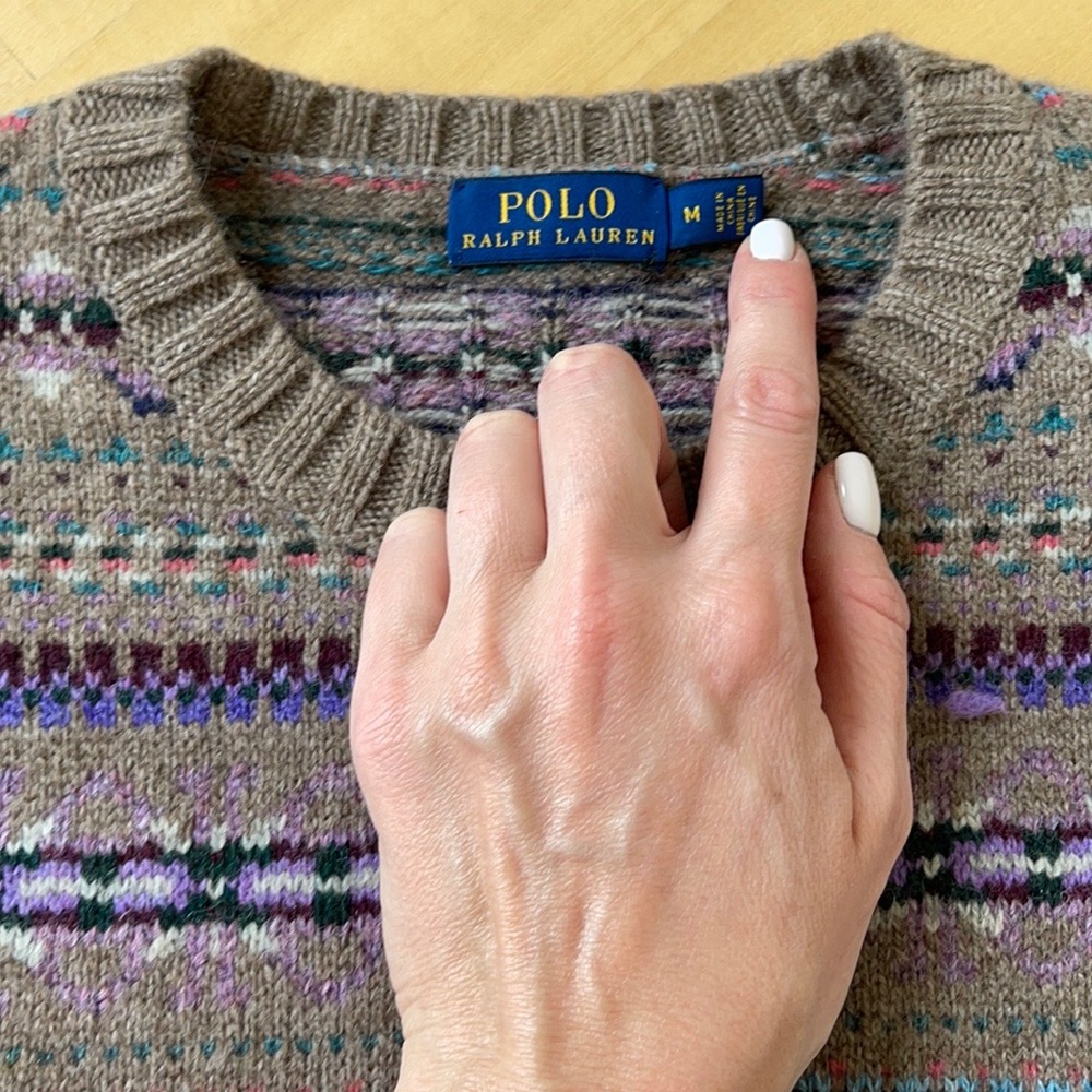 Ralph Lauren new wool/cashmere sweater
